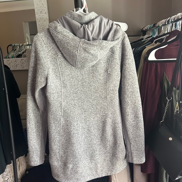 Athleta Heather Gray Unstoppable Fleece Lined Jacket - Picture 3 of 3